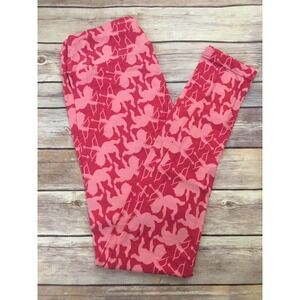 ♥️ NWT LulaRoe OS Women’s Leggings Pink Cupid Arrow Love Valentines Day NEW LLR